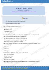 Đề thi giữa kì 2 Lịch sử và Địa lí 8 - Đề số 3